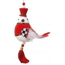 Χριστουγεννιάτικo Λούτρινο Πουλάκι Μουσικός (24cm)